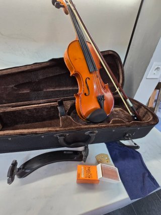 Violín con funda y arco