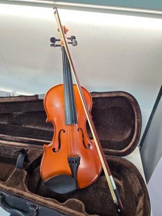 Violín con funda y arco