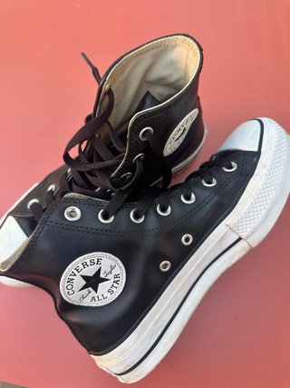 Converse plataforma negras