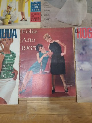 Lote revistas vintage "El Hogar y la moda"1965