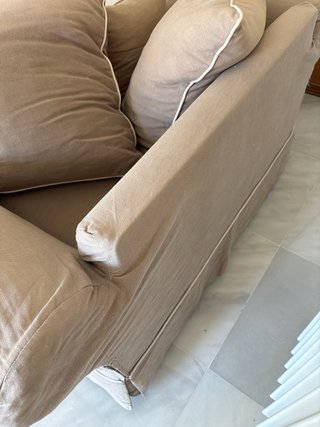 Sillón doble y reposapiés Maisons du Monde