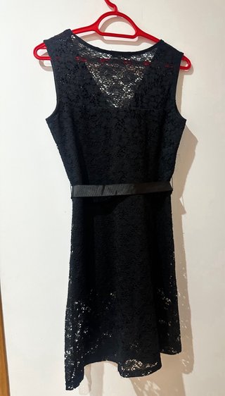 Vestido negro encaje Morgan talla S