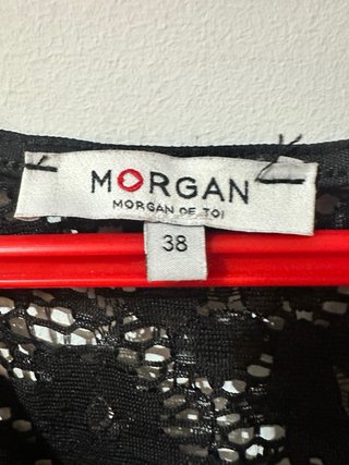 Vestido negro encaje Morgan talla S