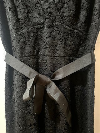 Vestido negro encaje Morgan talla S