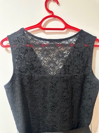 Vestido negro encaje Morgan talla S