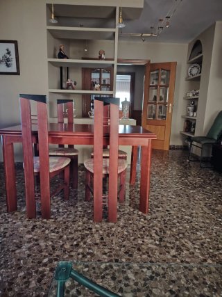 Juego 6 Sillas Comedor Madera Tapizadas