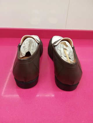 Zapatos Bershka Marrón y Blanco Hombre
