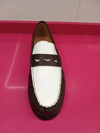 Zapatos Bershka Marrón y Blanco Hombre