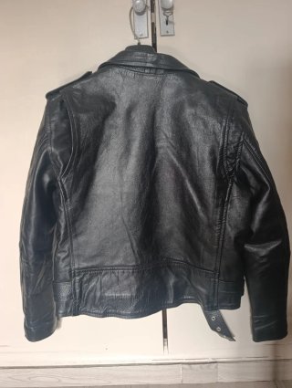 Chaqueta Cuero Moto Heavy Hombre Talla M