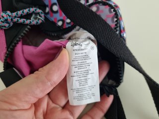 Marca Kipling de lona multicolor