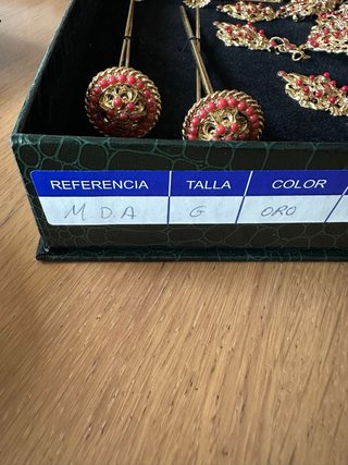 Aderezo fallera oro y rojo