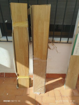 16 lamas suelo laminado imitación madera