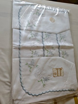 Sabanas Matrimonio Bordadas 2 piezas.