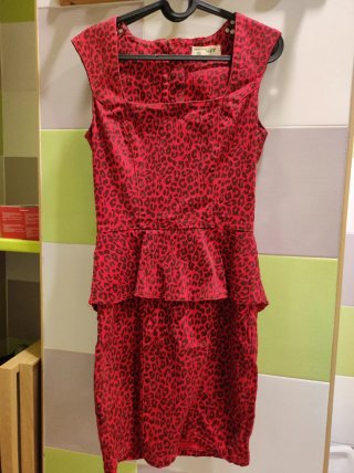 Vestido Pinup Animal Print DENIM & CO. Talla XS
