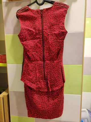 Vestido Pinup Animal Print DENIM & CO. Talla XS