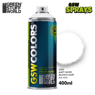 Imprimación Blanca Spray Mate GSW 400ml