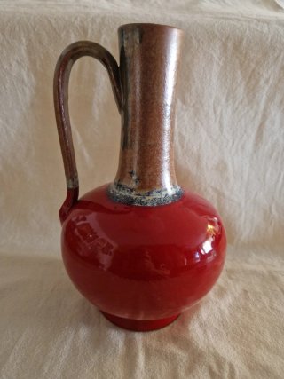 Jarrón vintage de cerámica años 60-70