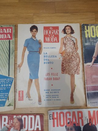 Lote revistas vintage "El hogar y la moda" años 60