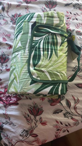 Manta de picnic con estampado tropical 127x168