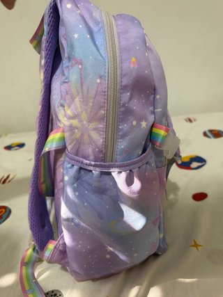Mochila infantil morada galaxia