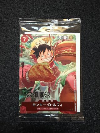 Carta One Piece Mos Burger Monkey D. Luffy