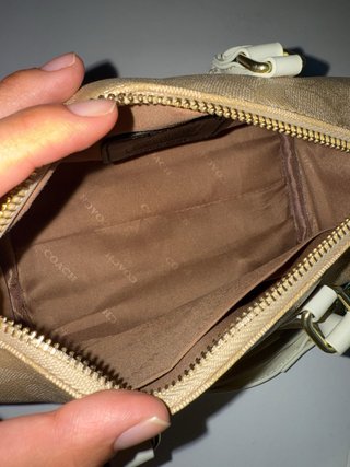 Bolso Coach Beige y Blanco