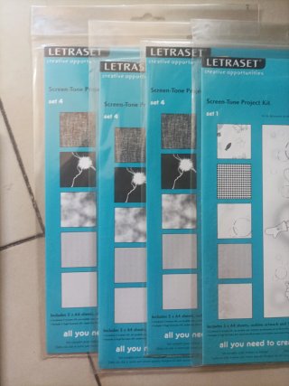 LETRASET tramas y papel para dibujar