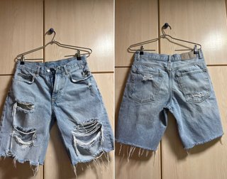 Bermudas vaqueras Bershka rotas