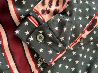 Camisa vestido estampado mujer