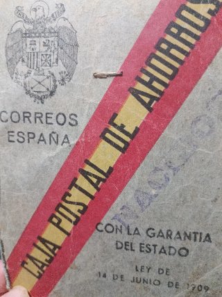 Cartilla Caja Postal de Ahorros España