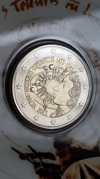 2€ Malta 2023 Niccolò Copernico Folder