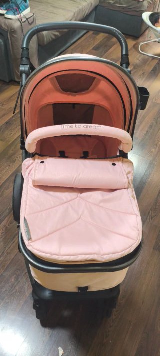 Carrito de bebé 2 en 1 rosa
