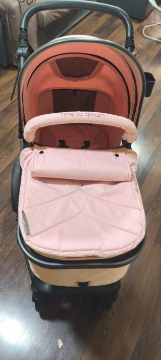 Carrito de bebé 2 en 1 rosa