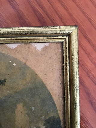 Marco dorado vintage pequeño 21x18,7cm