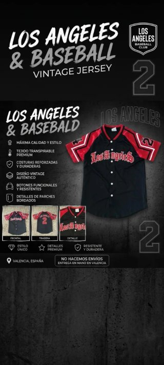 Camiseta Los Angeles Baseball Club Vintage
