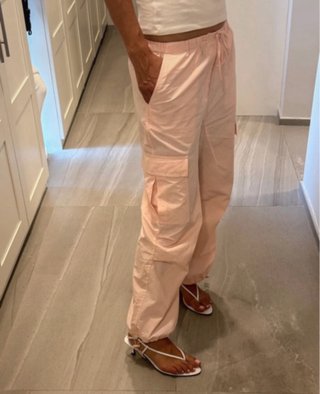 Pantalones impermeables rosa