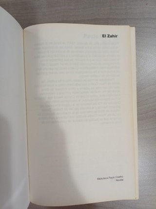 Libro zohir. Pablo coelho