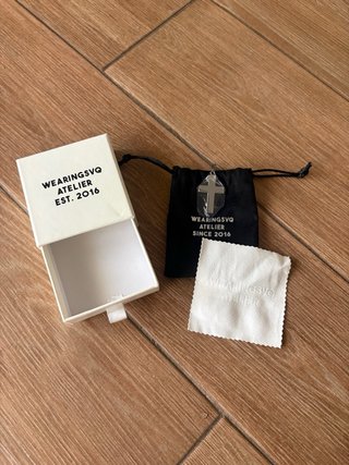 Colgante Cruz acero