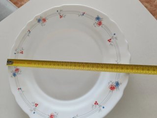 2 Fuentes de Porcelana con Flores vintage