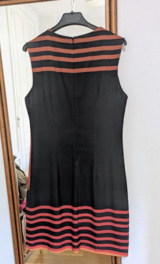 Vestido Desigual Talla M Rayas y Estampado