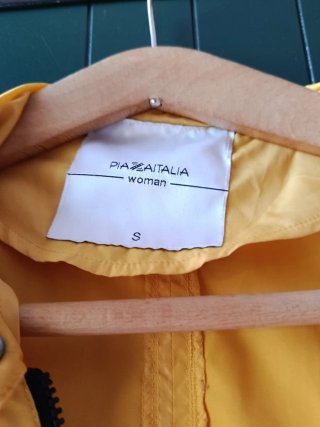 Kway Giacca Impermeabile Gialla Donna