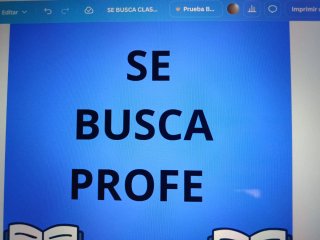 Busco profe Clases de apoyo