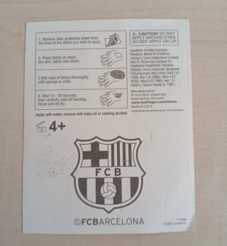 Lote  17 calcomanías FC Barcelona