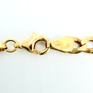 Cadena Figaro de oro de 18k, 22.19 g, 64.5 cm.