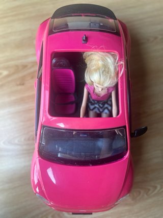 Coche Juguete Barbie Volkswagen Beetle Rosa