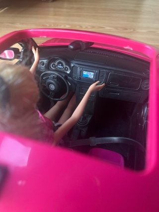 Coche Juguete Barbie Volkswagen Beetle Rosa