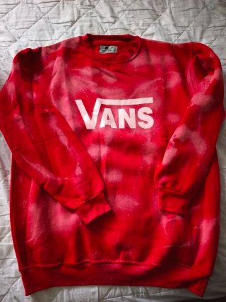 Sudadera Vans Roja Tie-Dye