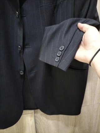 Chaqueta americana hombre negra Talla L