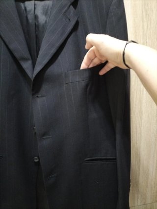 Chaqueta americana hombre negra Talla L