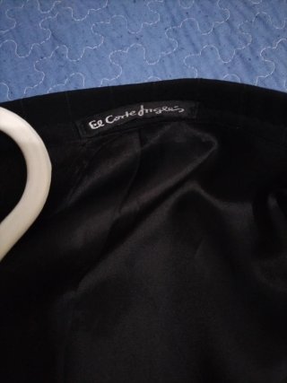 Chaqueta americana hombre negra Talla L